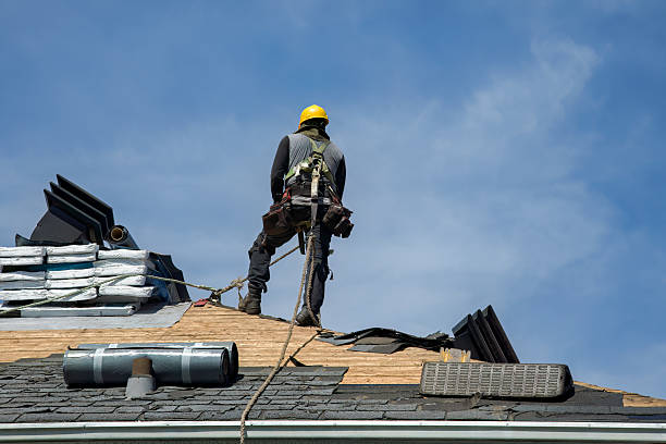 Professional Storm Damage Roof Repair technician working in Two Harbors, MN